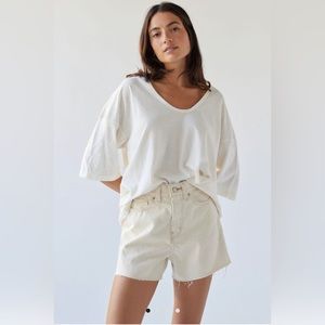 Urban Outfitters Creme 90’s Long Inseam Shorts *with tags*